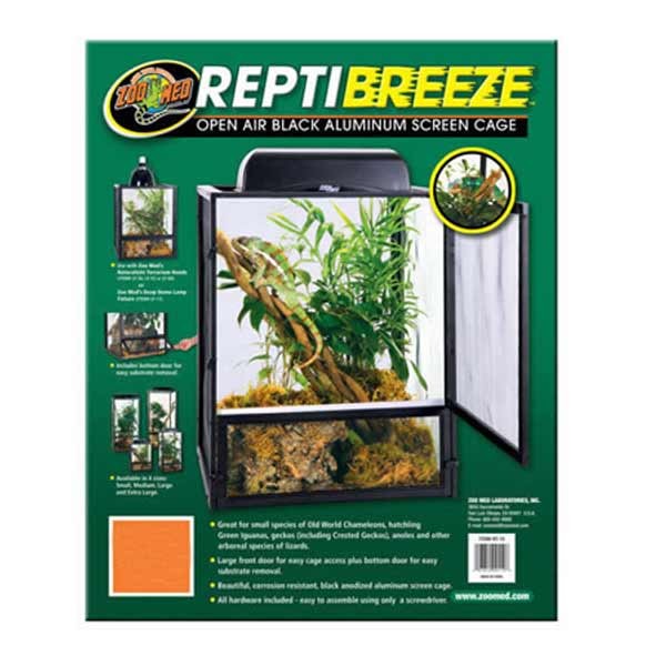 ZooMed Reptibreeze 61x61x122cm Screen Cage Vivarium 1 ZooMed Reptibreeze 61x61x122cm Screen Cage Vivarium