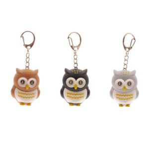 Hooting Owl LED Keyring with Sound (Assorted)