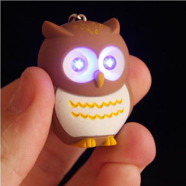 Hooting Owl LED Keyring with Sound (Assorted) 2 Hooting Owl LED Keyring with Sound (Assorted) - Image 2