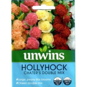 Unwins Hollyhock Chaters Double Mix Seeds