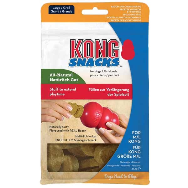 KONG Snacks Bacon & Cheese Large Dog Treat 1 KONG Snacks Bacon & Cheese Large Dog Treat