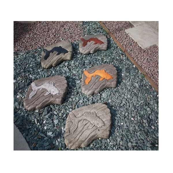 Koi Carp Stone Plaque Garden Ornament 58cm 2 Koi Carp Stone Plaque Garden Ornament 58cm - Image 2