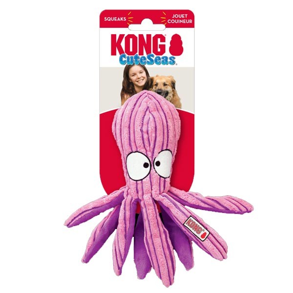 KONG Cuteseas Octopus Small Dog Toy 1 KONG Cuteseas Octopus Small Dog Toy