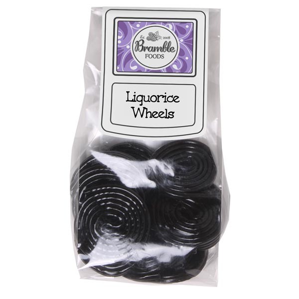 Bramble Foods Liquorice Wheels Confectionery Bag 1 Bramble Foods Liquorice Wheels Confectionery Bag