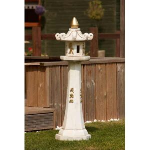 Candle Oriental Lantern Stone Garden Ornament 110cm