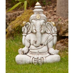 Ganesh Oriental Stone Garden Ornament 38cm