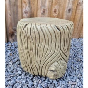 Mini Woodland Stool Stone Garden Ornament 23cm