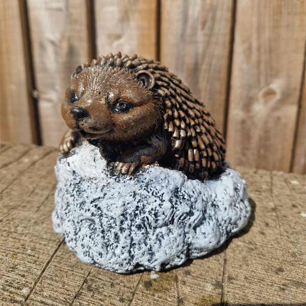 Hedgehog (Small) Stone Garden Ornament 13cm 1 Hedgehog (Small) Stone Garden Ornament 13cm
