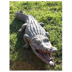 Crocodile Stone Garden Ornament 68cm