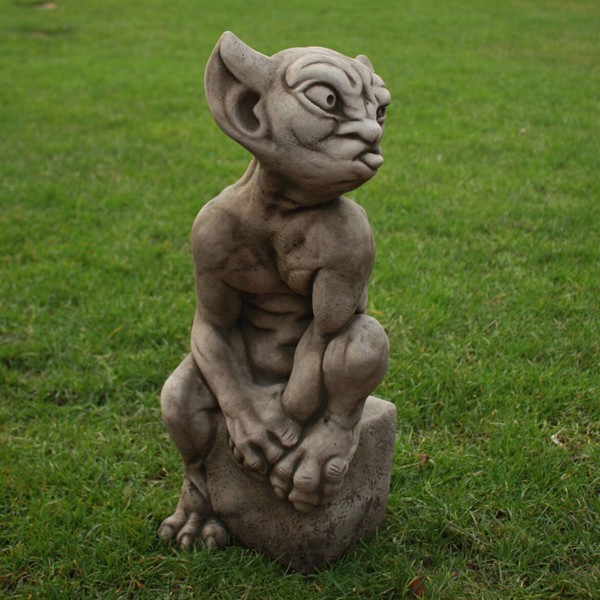 Gargoyle with Tongue Stone Garden Ornament 52cm 1 Gargoyle with Tongue Stone Garden Ornament 52cm
