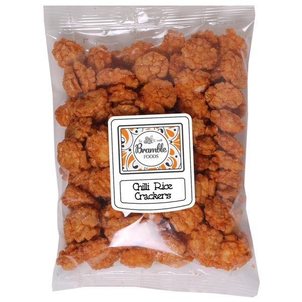Bramble Foods Chilli Rice Crackers Snack Bag 1 Bramble Foods Chilli Rice Crackers Snack Bag