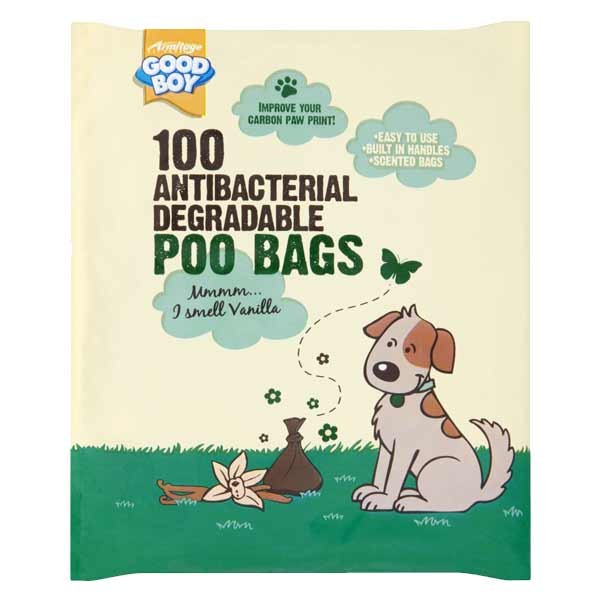 Good Boy Antibacterial Degradable Dog Waste Bags 100pack 1 Good Boy Antibacterial Degradable Dog Waste Bags 100pack