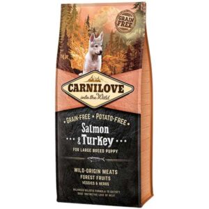Carnilove Salmon & Turkey Large Breed Puppy 1.5kg Dry Dog Food