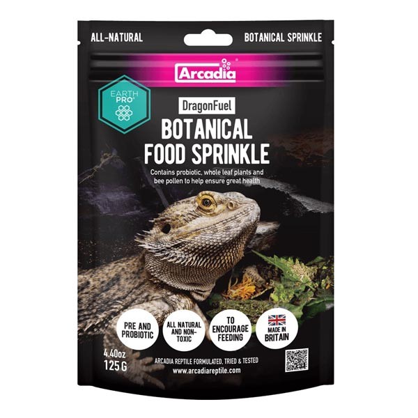Arcadia DragonFuel Botanical Food Sprinkle 125g 1 Arcadia DragonFuel Botanical Food Sprinkle 125g
