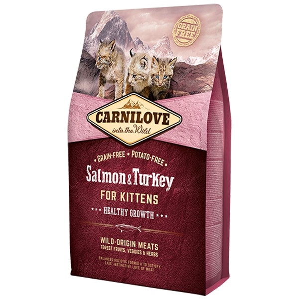 Carnilove Salmon & Turkey Kitten 2kg Dry Cat Food 1 Carnilove Salmon & Turkey Kitten 2kg Dry Cat Food