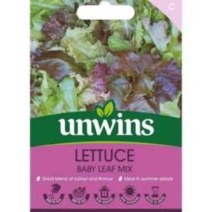 Unwins Lettuce Baby Leaf Seed Mix Seeds
