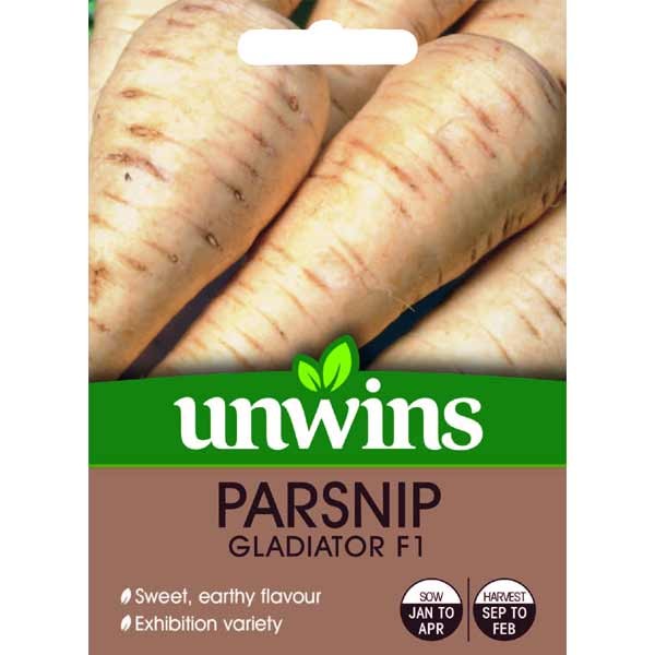 Unwins Parsnip Gladiator F1 Seeds 1 Unwins Parsnip Gladiator F1 Seeds