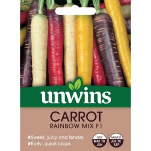 Unwins Carrot Rainbow Mix F1 Seeds