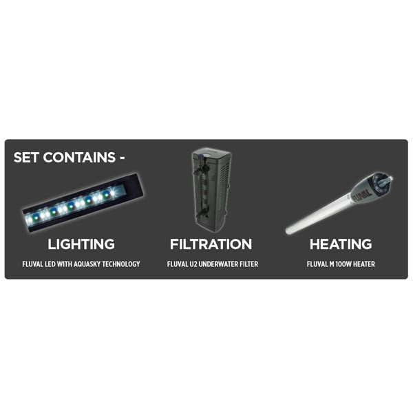 Fluval Roma 90 Oak Bluetooth LED Aquarium & Cabinet 2 Fluval Roma 90 Oak Bluetooth LED Aquarium & Cabinet - Image 2