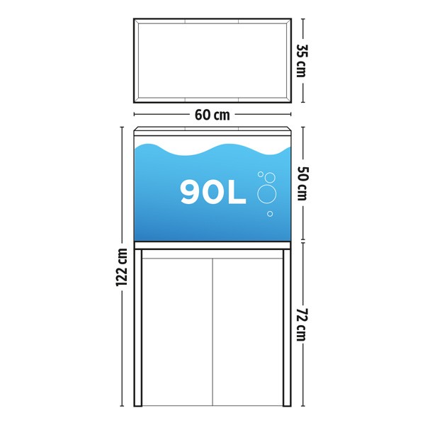 Fluval Roma 90 Oak Bluetooth LED Aquarium & Cabinet 4 Fluval Roma 90 Oak Bluetooth LED Aquarium & Cabinet - Image 4