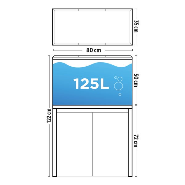 Fluval Roma 125 Oak Bluetooth LED Aquarium & Cabinet 4 Fluval Roma 125 Oak Bluetooth LED Aquarium & Cabinet - Image 4