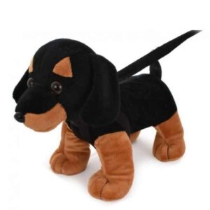 Plush Dog On Stiff Lead
