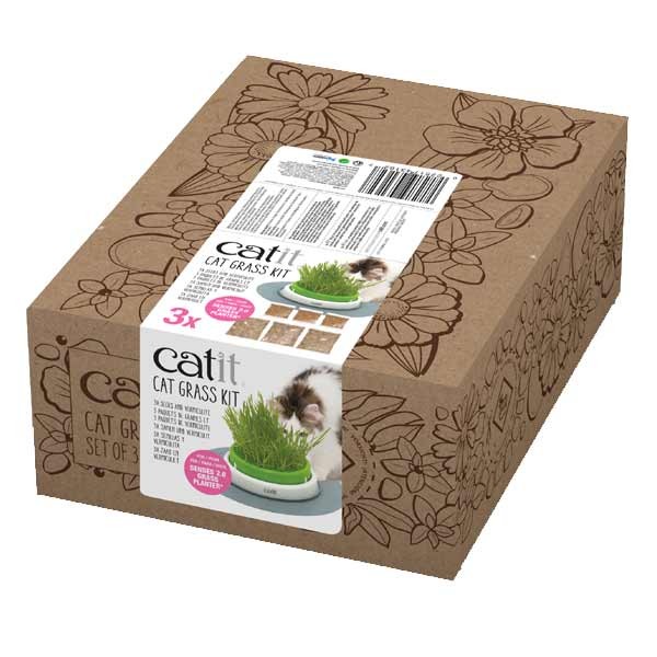 Catit Senses 2.0 Cat Grass Kit Set Of 3 1 Catit Senses 2.0 Cat Grass Kit Set Of 3