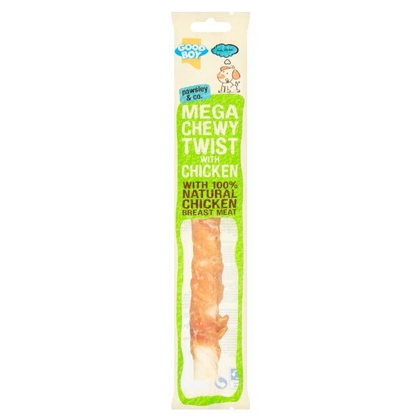 Good Boy Mega Chewy Chicken Twist Single Dog Treat 70g Dog Treat 1 Good Boy Mega Chewy Chicken Twist Single Dog Treat 70g Dog Treat