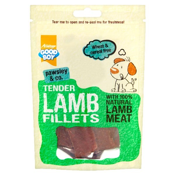 Good Boy Lamb Fillets 80g Dog Treat 1 Good Boy Lamb Fillets 80g Dog Treat