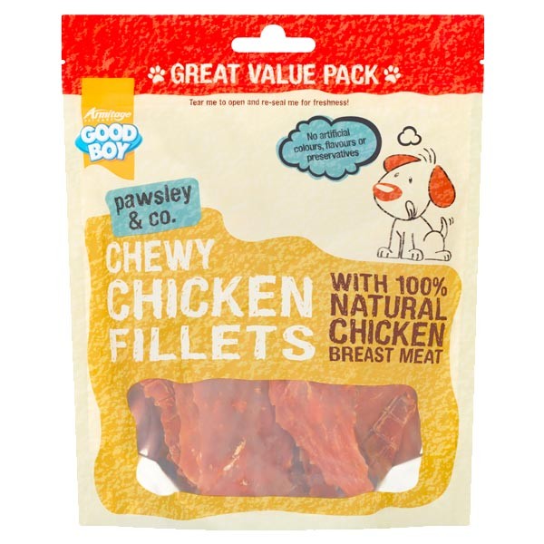 Good Boy Chicken Fillets 350g Dog Treat 1 Good Boy Chicken Fillets 350g Dog Treat