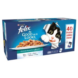Felix As Good As It Looks Ocean Feast 40x85g Wet Cat Food