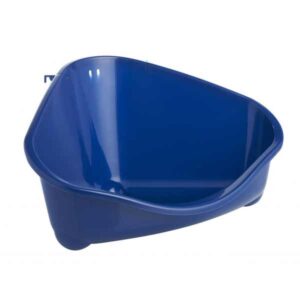 Corner Litter Pan Large Blue 49cm