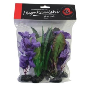 Hugo Kamishi Silk Plant 20cm Purple Mix 5 Pack