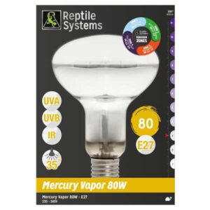 Reptile Systems Mercury Vapor 80w UVB/UVA/IR E27