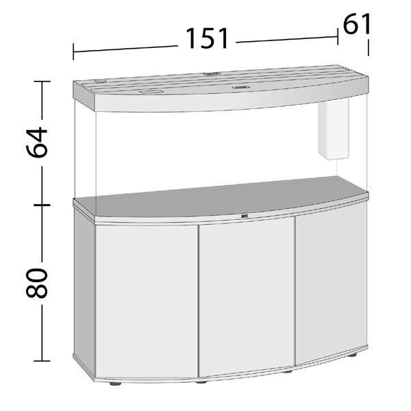 Juwel Vision 450 Lightwood LED Aquarium & Cabinet 3 Juwel Vision 450 Lightwood LED Aquarium & Cabinet - Image 3