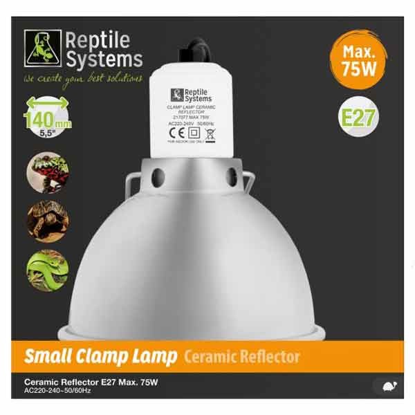 Reptile Systems Ceramic Reflector Clamp Lamp Holder Small 1 Reptile Systems Ceramic Reflector Clamp Lamp Holder Small