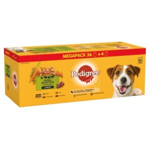 Pedigree Pouch Mixed Chunks in Gravy 40x100g Wet Dog Food