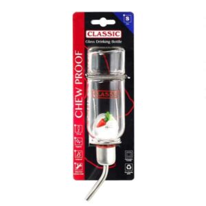 Classic Pet Chew Proof Glass Drinking Bottle 175ml