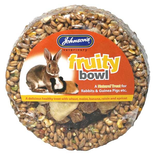 Johnson's Fruity Bowl Large for Rabbits & Guinea Pigs 180g 1 Johnson's Fruity Bowl Large for Rabbits & Guinea Pigs 180g