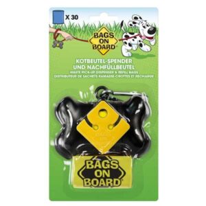 Bags On Board Bone Dispenser Black +30 Bags
