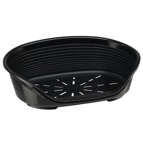 Ferplast Siesta Deluxe Plastic Bed Black Size 2 1 Ferplast Siesta Deluxe Plastic Bed Black Size 2