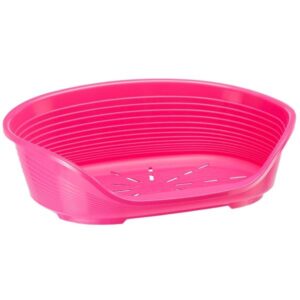 Ferplast Siesta Deluxe Plastic Bed Fuchsia Size 2
