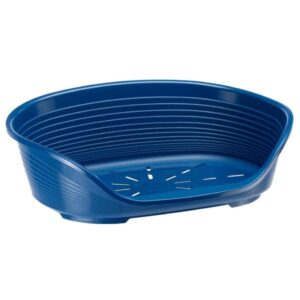 Ferplast Siesta Deluxe Plastic Bed Blue Size 4