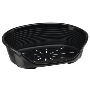 Ferplast Siesta Deluxe Plastic Bed Black Size 8