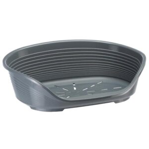 Ferplast Siesta Deluxe Plastic Bed Grey Size 8
