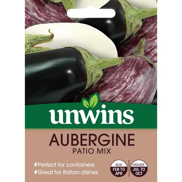 Unwins Aubergine Patio Mix Seeds 1 Unwins Aubergine Patio Mix Seeds