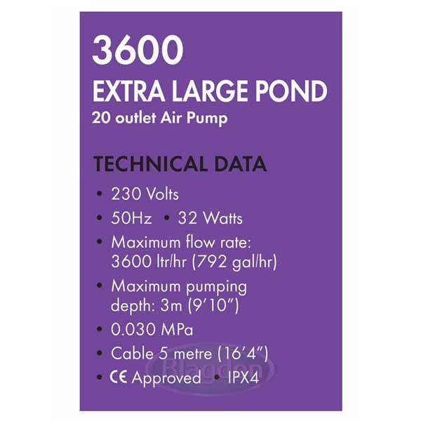 Blagdon Pond Oxygenator 3600 5 Blagdon Pond Oxygenator 3600 - Image 5