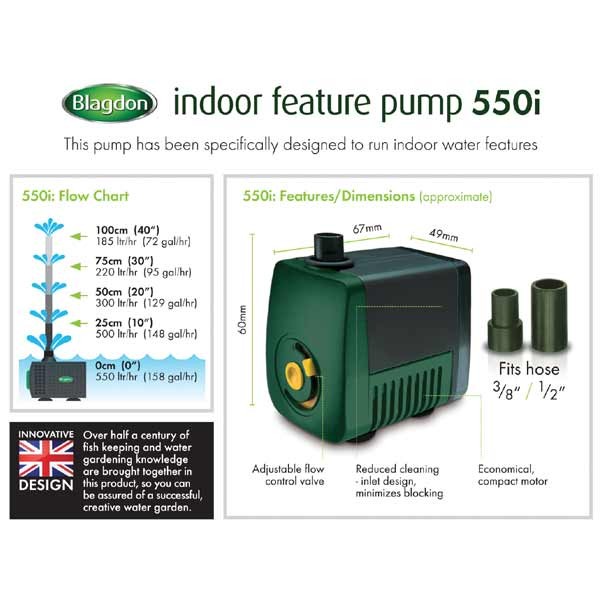 Blagdon Minipond Feature Pump 550i 3 Blagdon Minipond Feature Pump 550i - Image 3