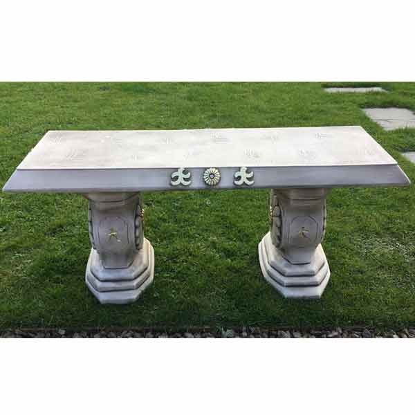 Japanese Straight Oriental Stone Bench 100cm 1 Japanese Straight Oriental Stone Bench 100cm