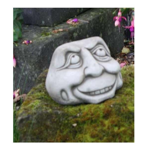 Funny Face Grinning Rock Novelty Stone Garden Ornament 13cm 1 Funny Face Grinning Rock Novelty Stone Garden Ornament 13cm